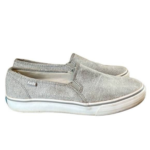 Keds Double Decker Slip-On Sneaker - Women's 8.5 Gray - Picture 1 of 10